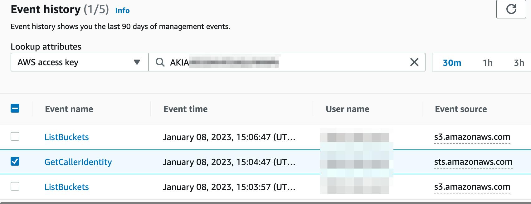 Go through your AWS CloudTrail logs to hunt for suspicious activity