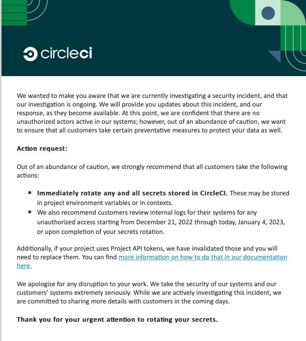 CircleCI's blog about the security incident